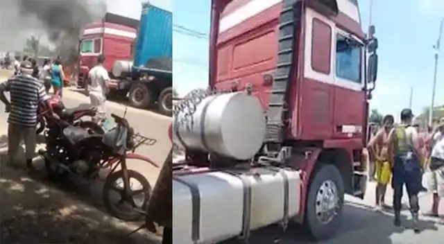 Tráiler arrolló a un menor de 11 años en Tumbes.