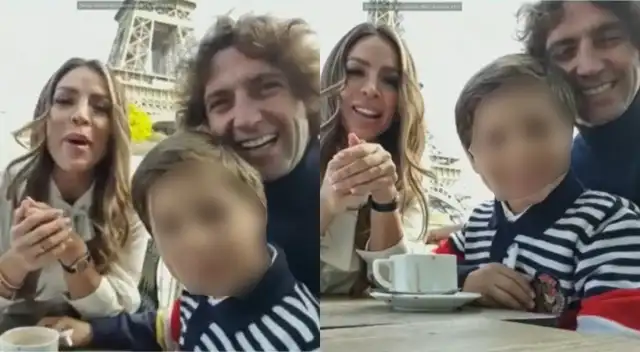 El pequeño Antoñito se lució desde la torre eiffel con Sheyla Rojas y Antonio Pavón, y todos dieron detalles de su viaje.
