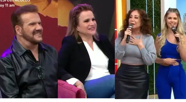 La curiosa reacción del Dúo Pimpinela al escuchar cantar a las conductoras de "América Hoy""