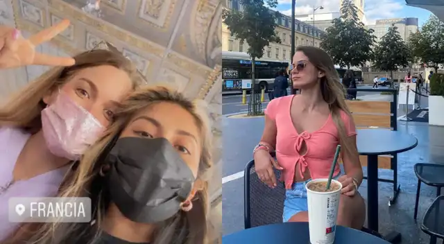 Michela Elías emocionada de poder ver a su amiga tras nueve largos años.