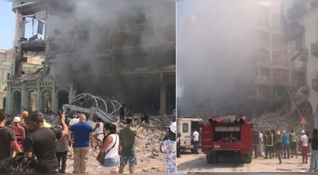 Explosión en hotel cobró víctimas fatales y daños materiales en La Habana, Cuba. Explosión en hotel cobró víctimas fatales y daños materiales en La Habana, Cuba.