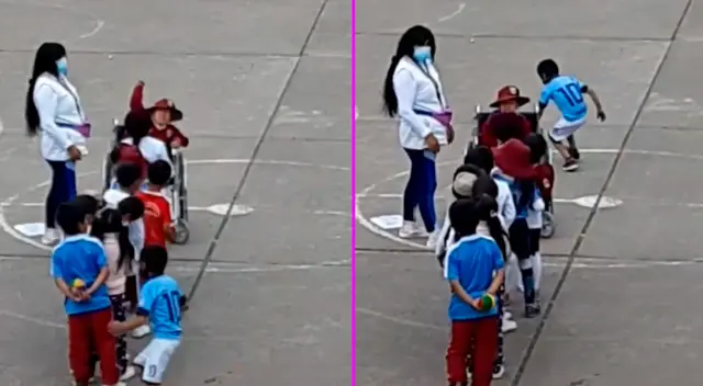 La profesora animó a los niñas y niñas a jugar. La profesora animó a los niñas y niñas a jugar.