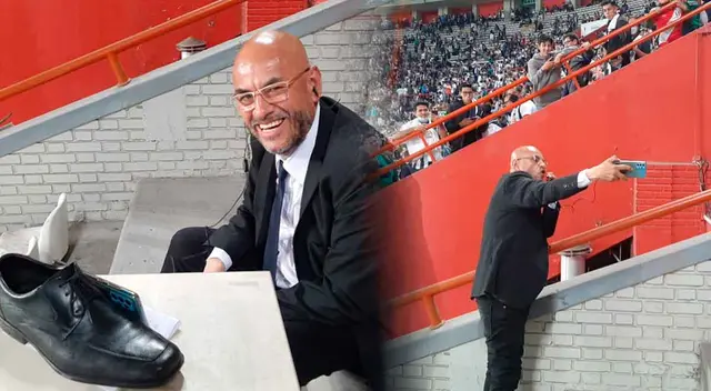 Mr. Peet trasmitió para su programa digital desde el Estadio Nacional.