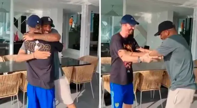 Jefferson Farfán y Nicolás Tagliani se reencontraron después de 18 años. Jefferson Farfán y Nicolás Tagliani se reencontraron después de 18 años.