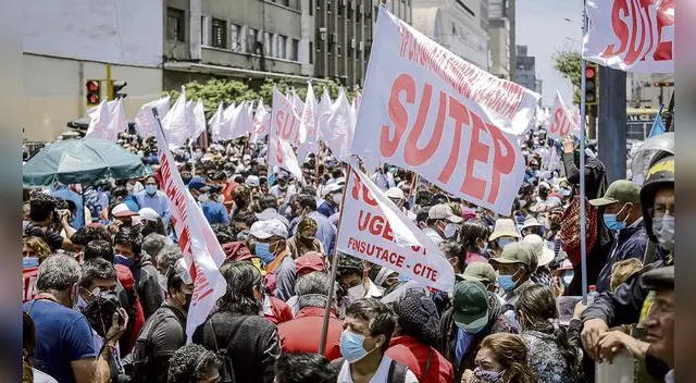 Sutep anuncia marcha este 12 de mayo debido a “la incapacidad del Gobierno de Pedro Castillo”