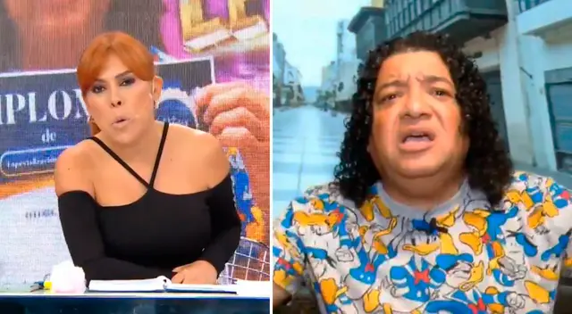Magaly Medina se ríe de Carlos Vílchez.