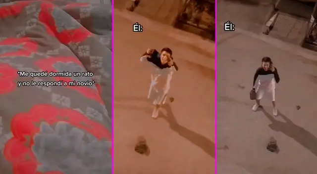 El muchacho apareció con su equipo de sonido. El muchacho apareció con su equipo de sonido.