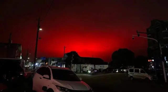 Imágenes compartidas por ciudadanos de Zhoushan, en China, se hicieron viral en redes sociales.