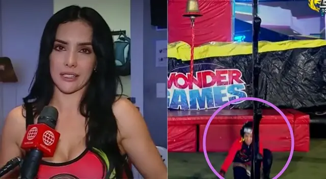 Rosángela Espinoza sufre aparatosa caída en Esto es guerra