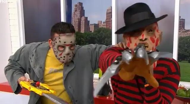 Christian Domínguez y Giselo aparecen disfrazados en este viernes 13.