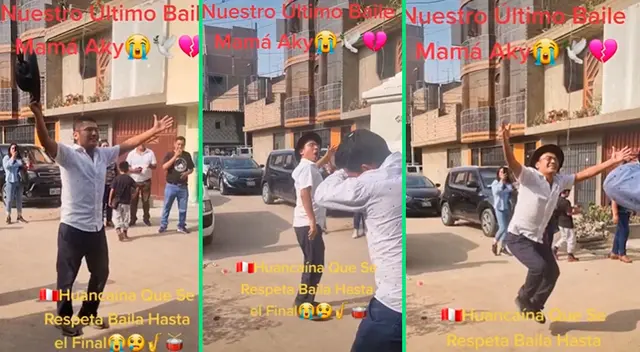 El joven le dedicó un huaylas a su madre fallecida. El joven le dedicó un huaylas a su madre fallecida.