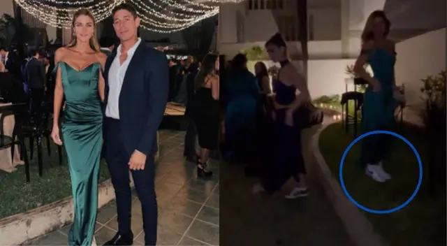 Hugo García muestra a Alessia Rovegno bailando en zapatillas Hugo García muestra a Alessia Rovegno bailando en zapatillas