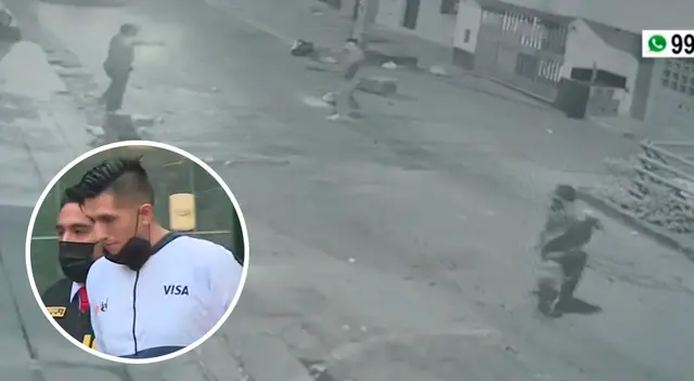 El hecho quedó registrado en las cámaras de seguridad ubicadas en la zona, donde se aprecia cómo el criminal intenta huir luego de atacar a su víctima. El hecho quedó registrado en las cámaras de seguridad ubicadas en la zona, donde se aprecia cómo el criminal intenta huir luego de atacar a su víctima.