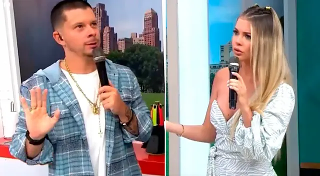 Brunella Horna parcha a Mario Hart EN VIVO. Brunella Horna parcha a Mario Hart EN VIVO.