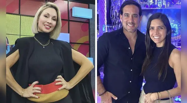 Belén Estévez se refirió sobre el comentarista deportivo y su esposa.