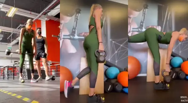 Brenda Carvalho se muestra entrenando a pesar de lesión. Brenda Carvalho se muestra entrenando a pesar de lesión.