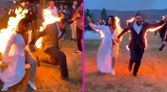 La pareja quiso inmortalizar su profesión y cómo se conocieron. La pareja quiso inmortalizar su profesión y cómo se conocieron.