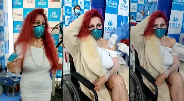 Monique Pardo se pone una dosis más de vacuna contra coronavirus