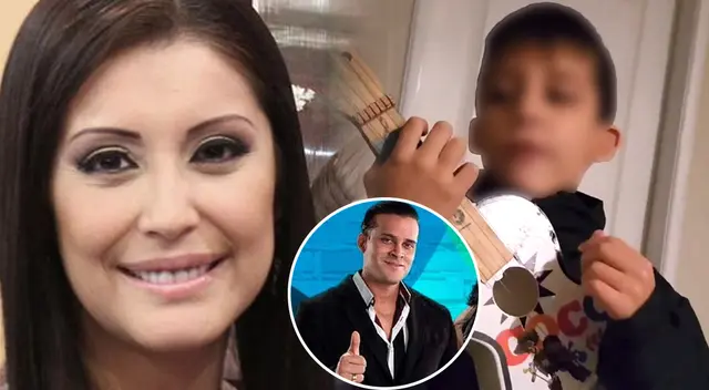 Karla Tarazona emocionada con canción que le dedicó su hijo Valentino.