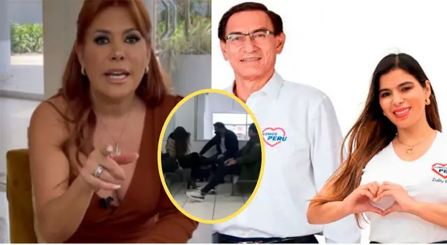 Magaly Medina muestra más cercanías entre Martín Vizcarra y Zully Pinchi.