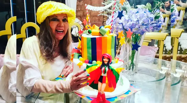 Inició con una torta motivo sus festejos por sus