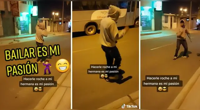 La curiosa escena se ha vuelto viral en las redes sociales.