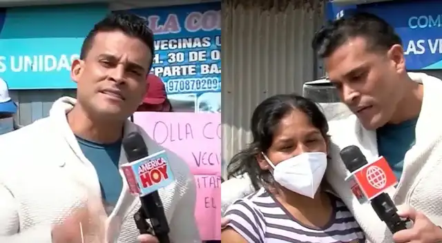 Pese a ausentarse del set, Christian Domínguez estuvo presente en el distrito de Villa María del Triunfo para conocer las carencias que hay.