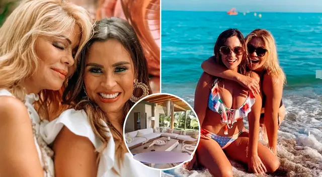 Gisela Valcárcel y Ethel Pozo durante una de sus vacaciones viajaron a Máncora.