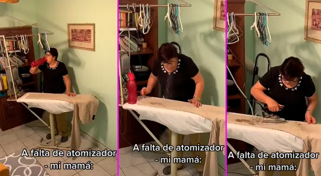 La señora causó furor en TikTok con su atomizador. La señora causó furor en TikTok con su atomizador.