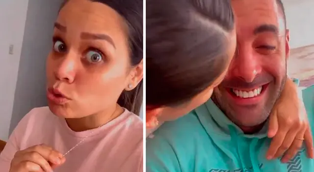 Sebastián Lizarzaburu se avergüenza ante Andrea San Martín.