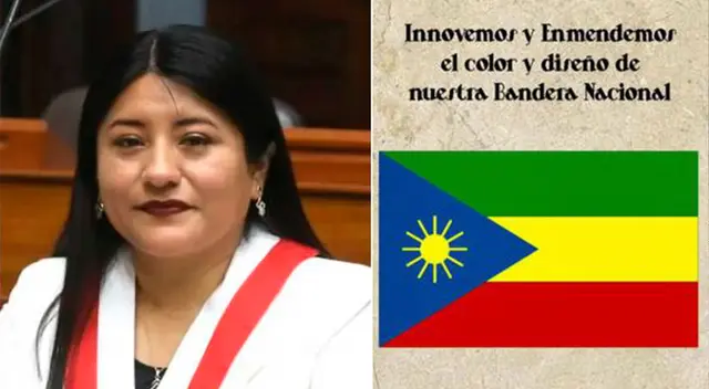 Congresista busca cambiar la bandera nacional Congresista busca cambiar la bandera nacional