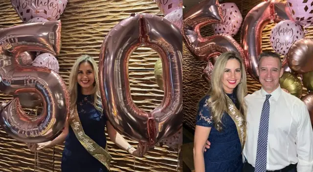 Jessica Tapia cumple 50 años al lado de su esposo