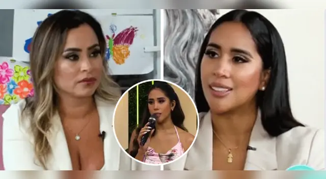 Melissa Paredes da explicación a Ethel Pozo.