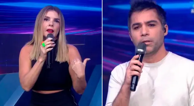 Johanna San Miguel sorprende a Renzo Schuller con pedido. Johanna San Miguel sorprende a Renzo Schuller con pedido.