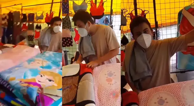 Peculiar escena registrada en un mercado se hizo viral en las redes sociales.