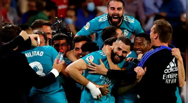 Karim Benzema ha ganado con el Real Madrid cuatro Champions League. Karim Benzema ha ganado con el Real Madrid cuatro Champions League.
