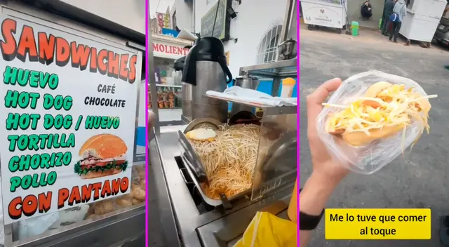 El joven compartió su experiencia probando pan con pantano. El joven compartió su experiencia probando pan con pantano.
