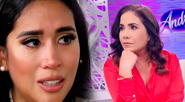 Andrea Llosa cuestiona a Melissa Paredes. Andrea Llosa cuestiona a Melissa Paredes.