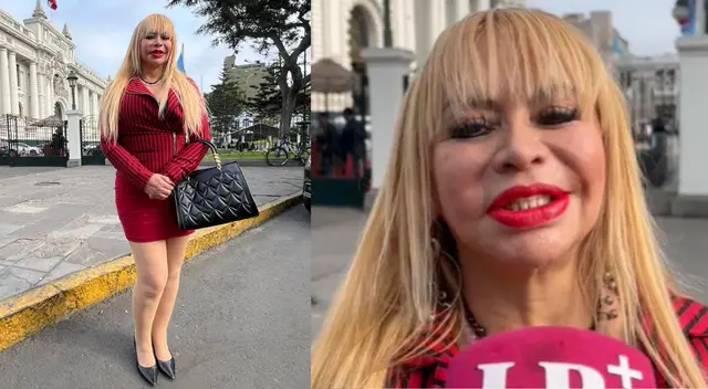Susy Díaz da detalles de su nueva película 'Una vedette al Congreso'.