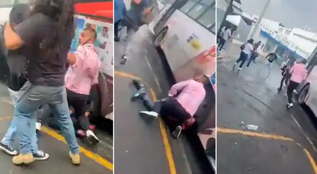 El conductor se bajó de su bus y se enfrentó a los ladrones. El conductor se bajó de su bus y se enfrentó a los ladrones.