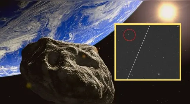 Una imagen de asteroide 7335 (1989 JA) pasando por la Tierra el 27 de mayo del 2022.