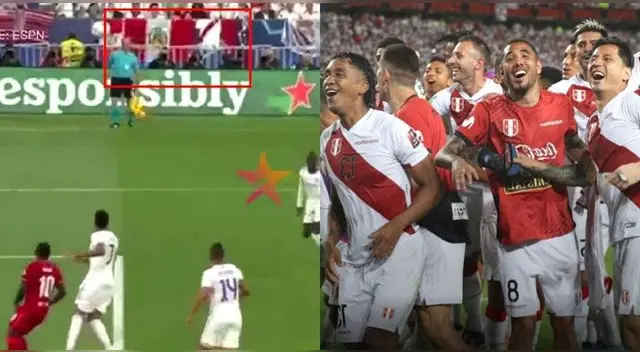 La camiseta y la bandera de Perú se lograron ver en el estadio donde se disputada la final por la 'Orejona'.