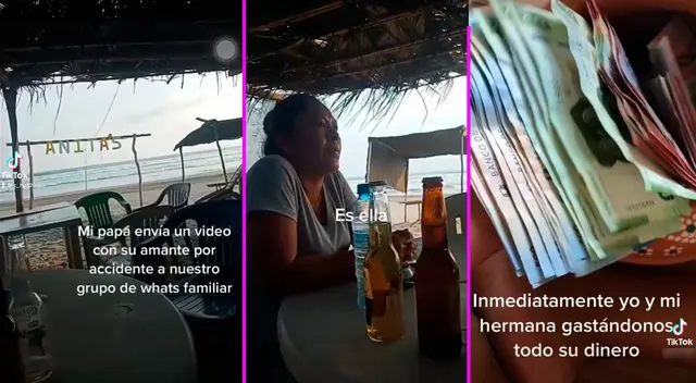 Las jóvenes evidenciaron a la amante de su padre.