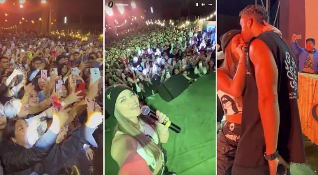 Flavia Laos y Austin Palao fueron bien recibidos en Trujillo.