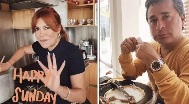 Magaly Medina sorprende a su esposo con delicioso platillo. Magaly Medina sorprende a su esposo con delicioso platillo.