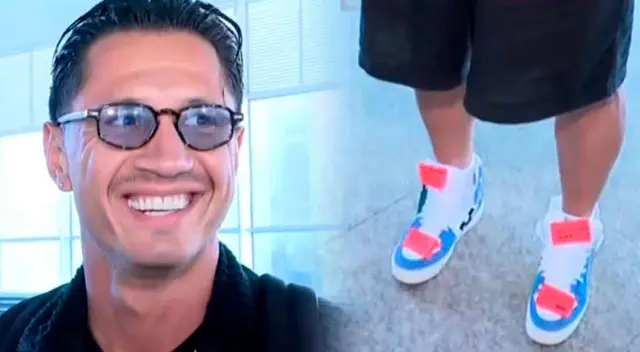 Gianluca Lapadula lució un look que llamó la atención en pleno aeropuerto. Gianluca Lapadula lució un look que llamó la atención en pleno aeropuerto.