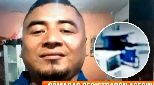 El acto criminal contra Ivan Pyter Santos Ganoza quedó registrado en una cámara de seguridad.