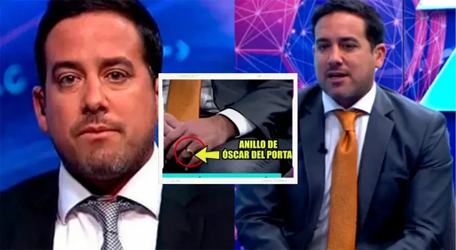 Óscar del Portal habría reaparecido en TV con su anillo de matrimonio. Óscar del Portal habría reaparecido en TV con su anillo de matrimonio.