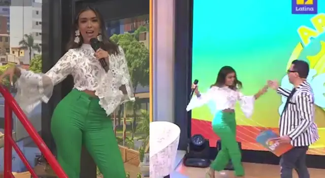 Shirley Arica sufre caída en en 'Arriba Mi Gente'. Shirley Arica sufre caída en en 'Arriba Mi Gente'.