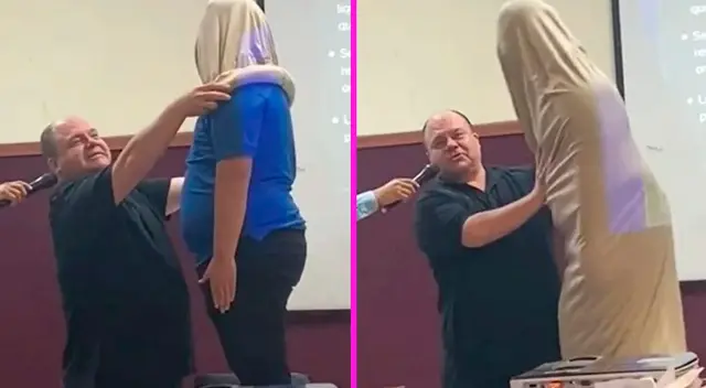 El profesor se convirtió en tendencia de redes sociales.